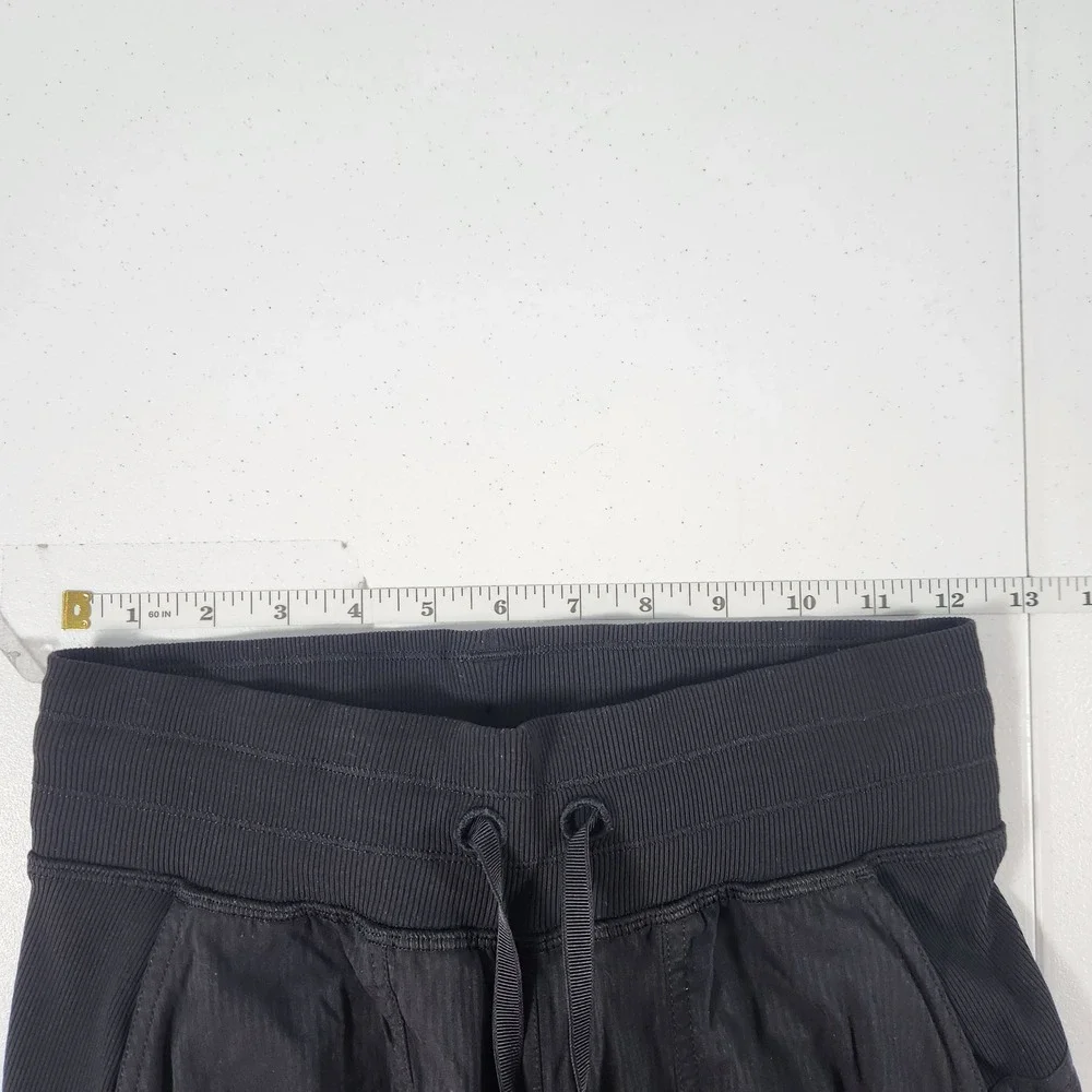 Lululemon Beyond the Studio Jogger Black Size 2 High‎ Rise Ribbed Waistband Pant